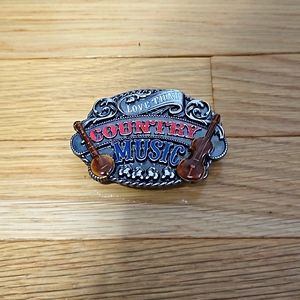 Vintage Country Music Belt Buckle